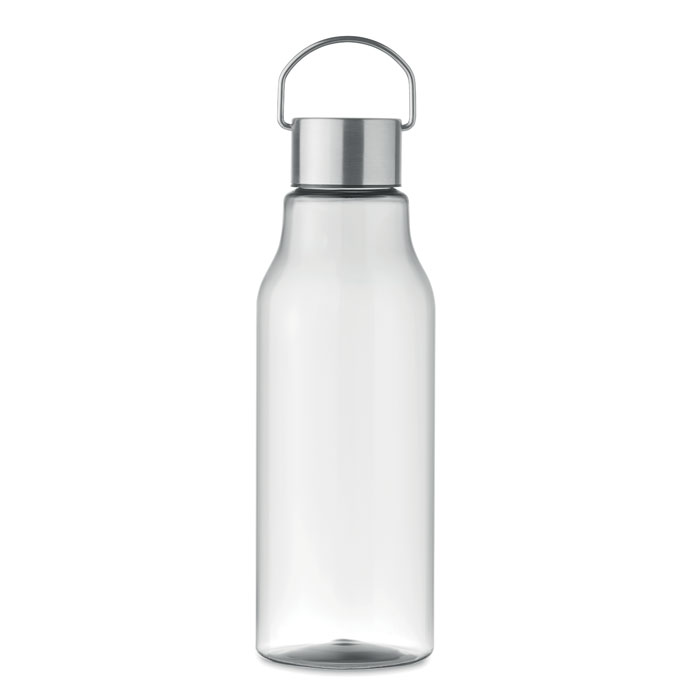 Bottiglia in Tritan Renew™, senza BPA, coperchio con manico in acciaio inox — gadget promozionale personalizzabile con il tuo logo