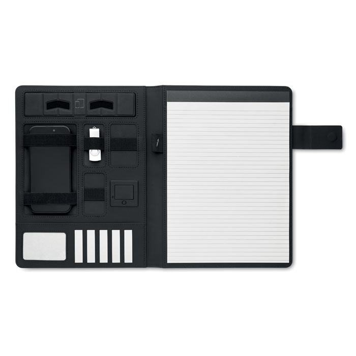A4 folder with wireless powerbank — Office & writing you can personalise with your logo
