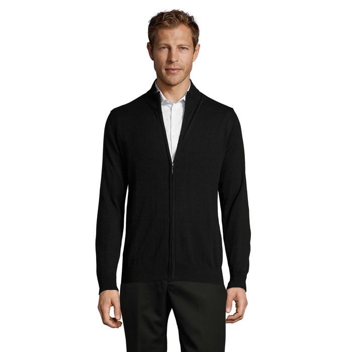GORDON MEN ZIPPED CARDIGAN — Abbigliamento personalizzabile con il tuo logo
