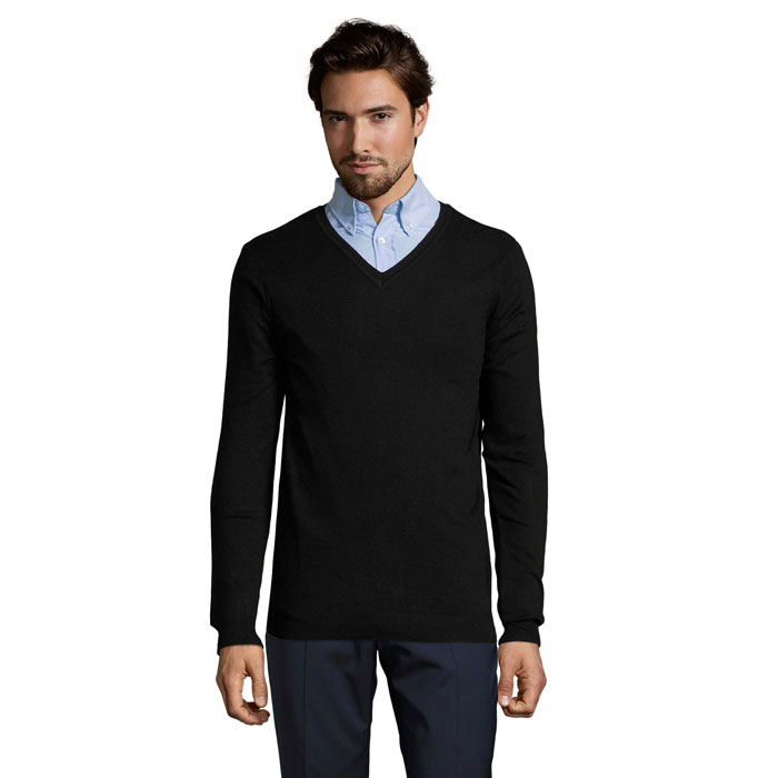 GLORY MEN V-NECK SWEATER — Clothing you can personalise with your logo