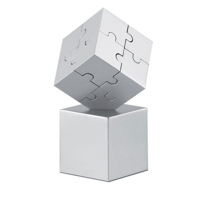 Puzzle magnetico 3D 8 pezzi — gadget promozionale personalizzabile con il tuo logo