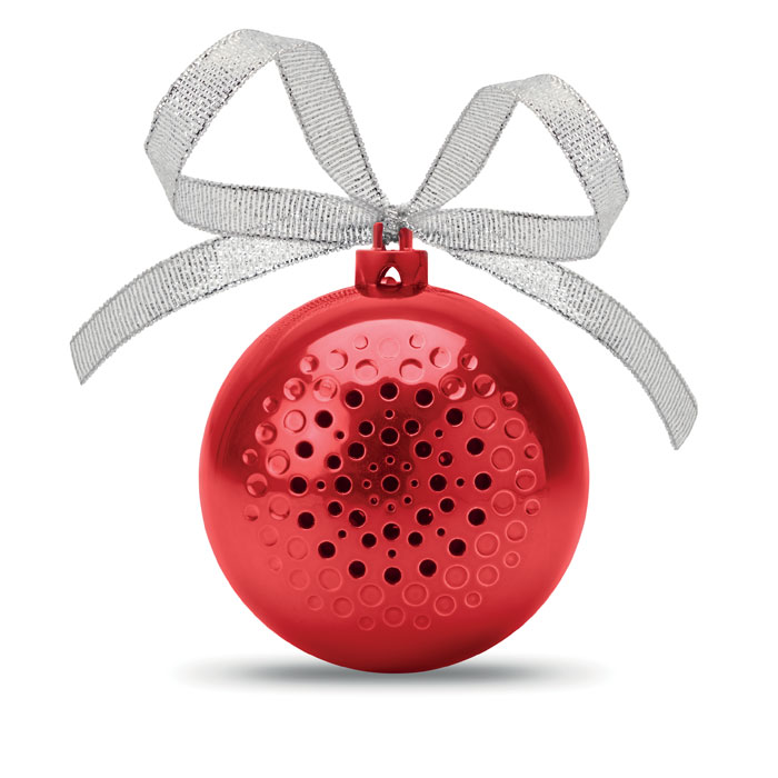 Palla di Natale Speaker — gadget promozionale personalizzabile con il tuo logo