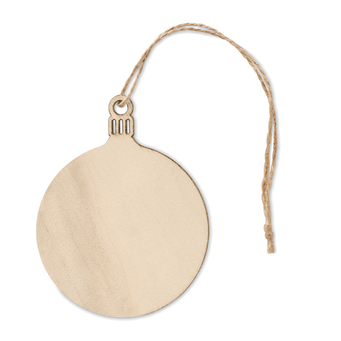 Decorazione in MDF a forma rotonda — gadget promozionale personalizzabile con il tuo logo
