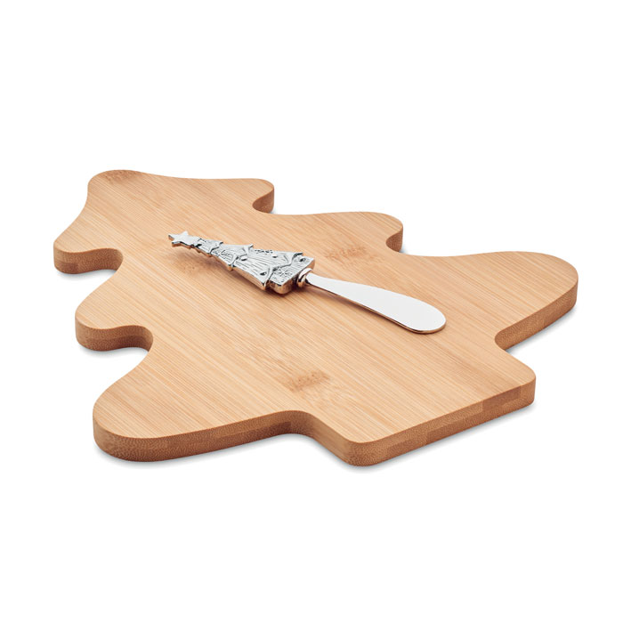 Set formaggio in bamboo — gadget promozionale personalizzabile con il tuo logo