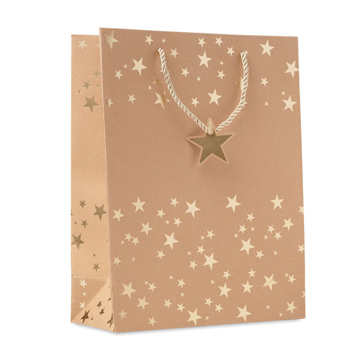 Busta regalo natalizia — gadget promozionale personalizzabile con il tuo logo
