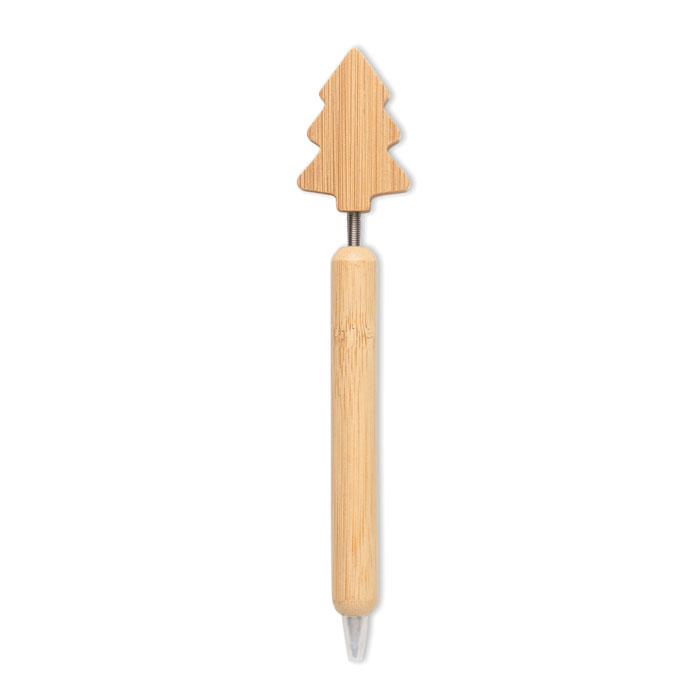 Penna a sfera in bamboo — gadget promozionale personalizzabile con il tuo logo