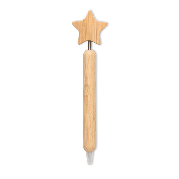 Penna a sfera Bambo stella — gadget promozionale personalizzabile con il tuo logo