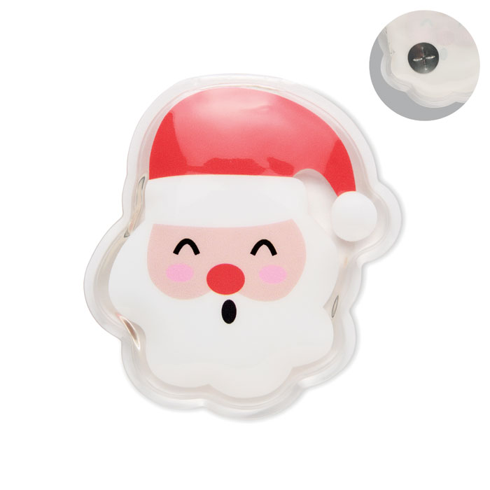 Scaldamani di Babbo Natale — gadget promozionale personalizzabile con il tuo logo