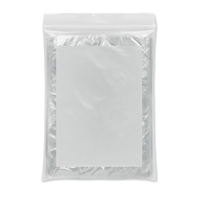 Poncho pieghevole in polybag — gadget promozionale personalizzabile con il tuo logo