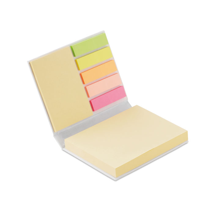 Set memo pad varie dimensioni — gadget promozionale personalizzabile con il tuo logo