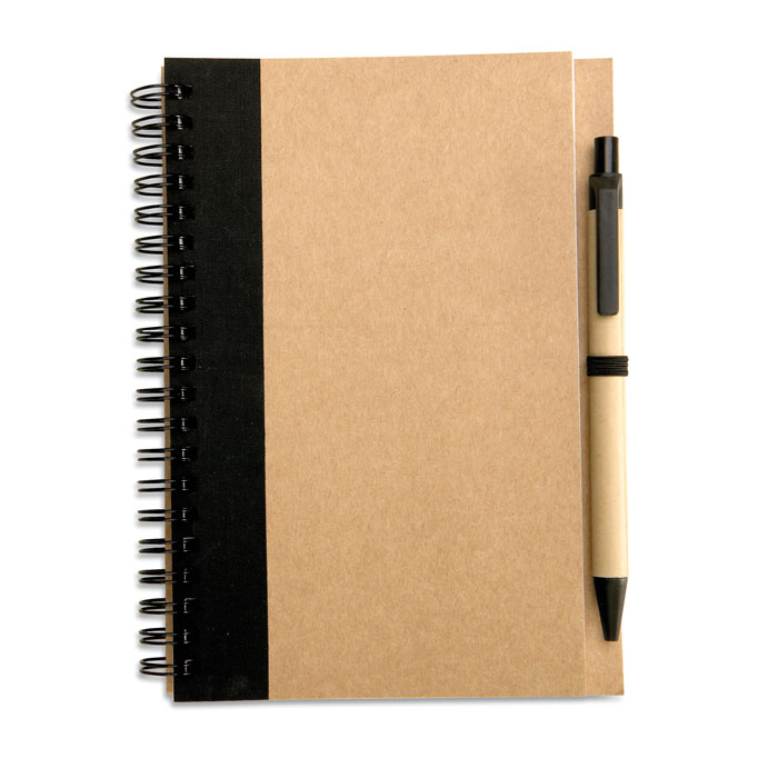 Blocnotes carta riciclata — gadget promozionale personalizzabile con il tuo logo