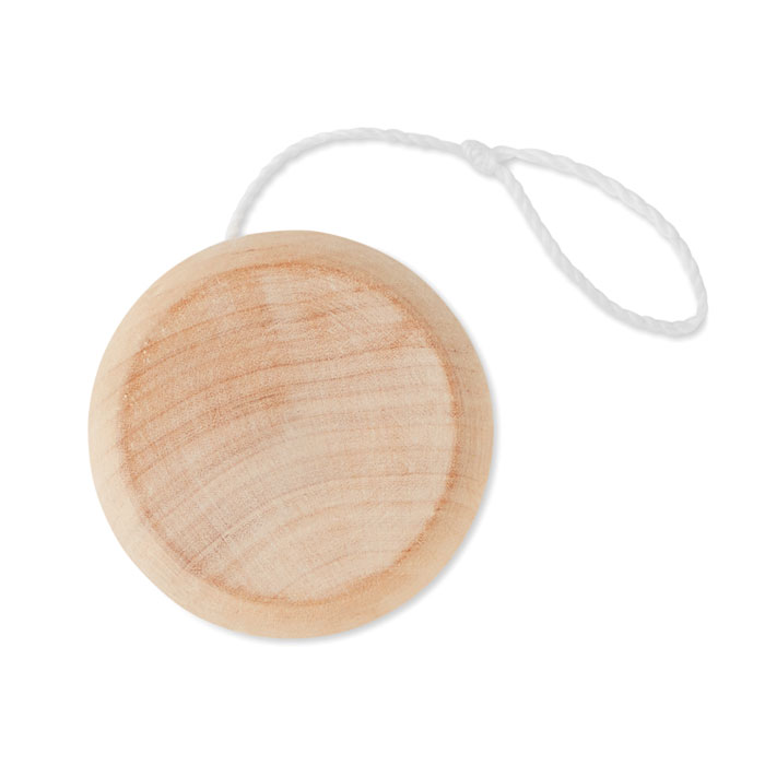 Yo-yo in legno — gadget promozionale personalizzabile con il tuo logo