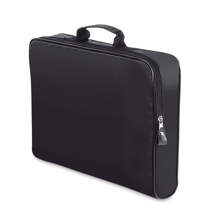 Portadocumenti chiusura a zip — gadget promozionale personalizzabile con il tuo logo