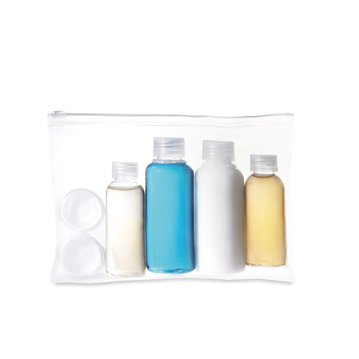 Set viaggio porta liquidi — Salute e benessere personalizzabile con il tuo logo