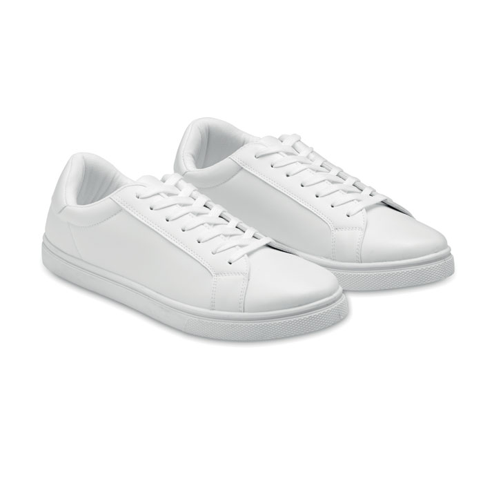 Scarpe da ginnastica in PU 45 — gadget promozionale personalizzabile con il tuo logo