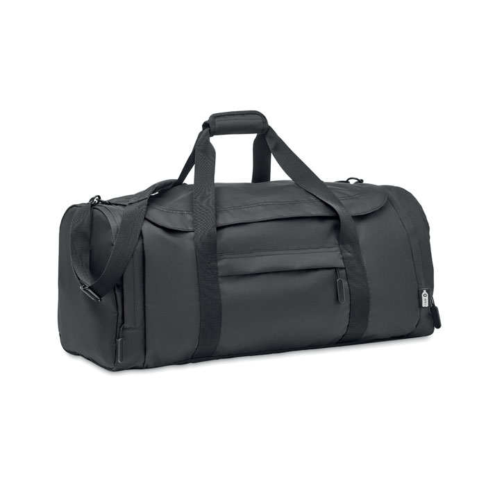 Borsa sportiva in 300D RPET — gadget promozionale personalizzabile con il tuo logo
