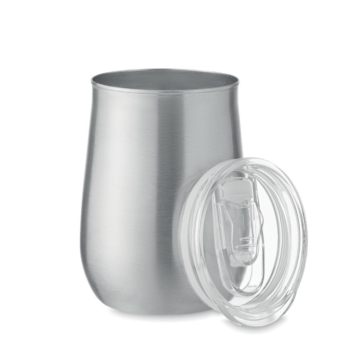 Tazza in inox riciclato — gadget promozionale personalizzabile con il tuo logo