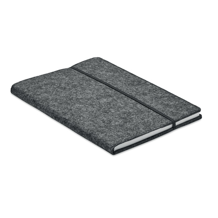 Notebook A5 feltro RPET — gadget promozionale personalizzabile con il tuo logo