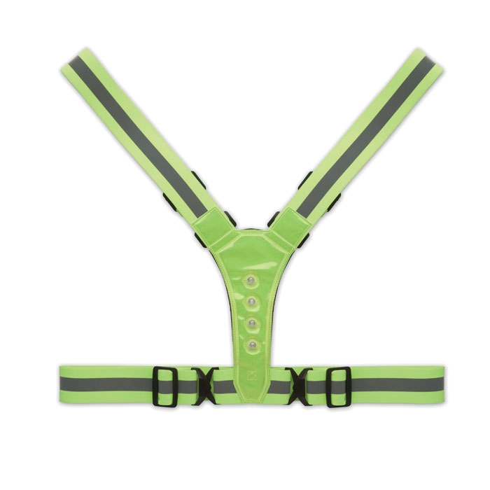 Cintura riflettente con LED — gadget promozionale personalizzabile con il tuo logo