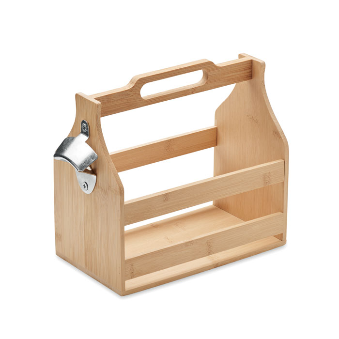Cassetta in bamboo — gadget promozionale personalizzabile con il tuo logo
