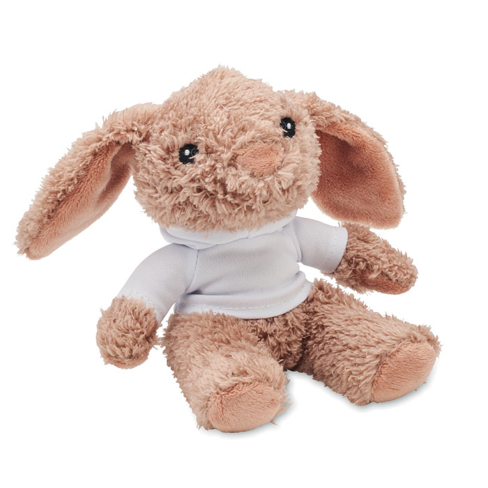Peluche coniglietto con felpa — Bambini e giochi personalizzabile con il tuo logo