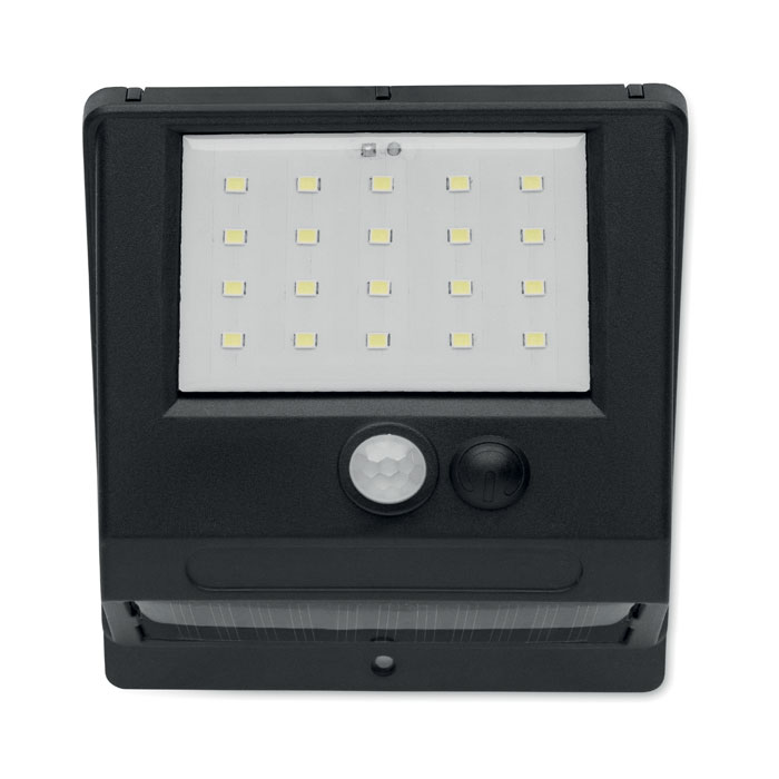 Luce solare LED di movimento — gadget promozionale personalizzabile con il tuo logo