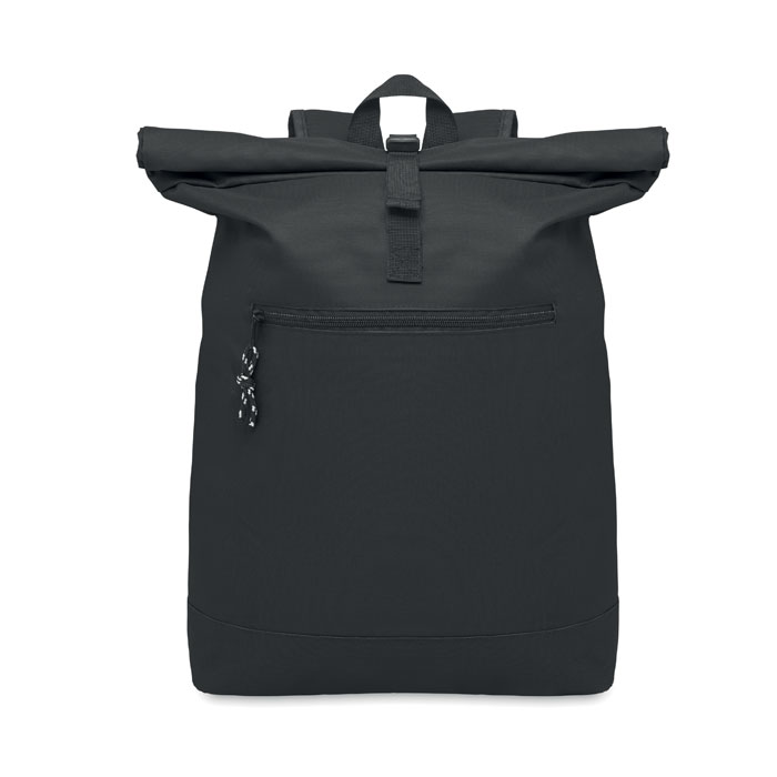 Zaino rolltop in poliestere — gadget promozionale personalizzabile con il tuo logo