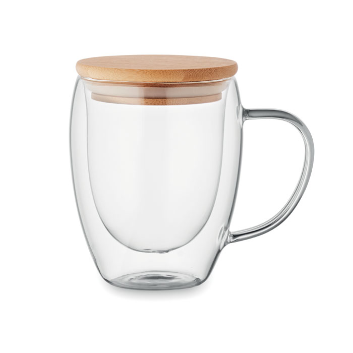 Tazza in borosilicato 250 ml — gadget promozionale personalizzabile con il tuo logo