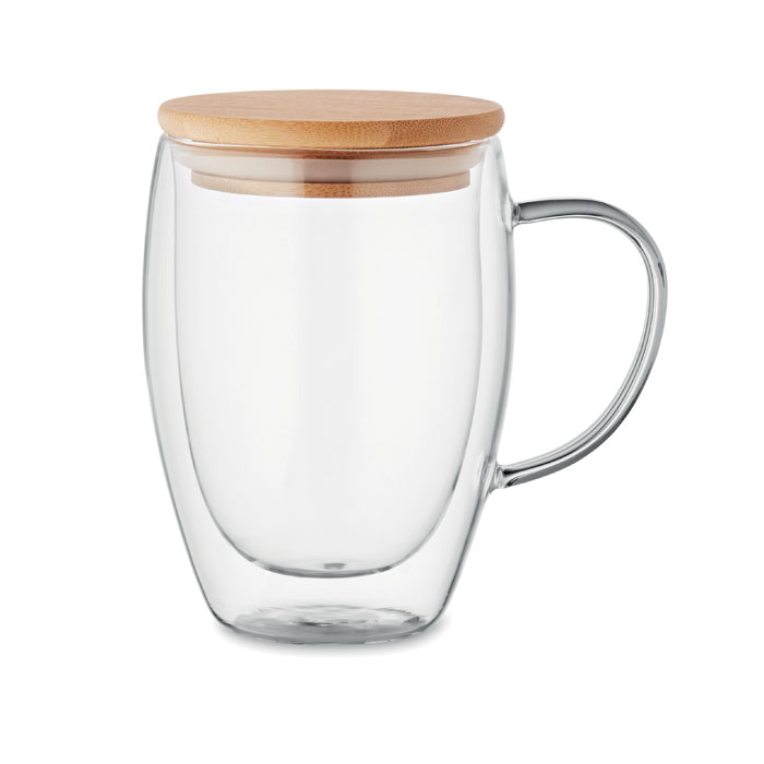 Tazza in borosilicato 350 ml — gadget promozionale personalizzabile con il tuo logo