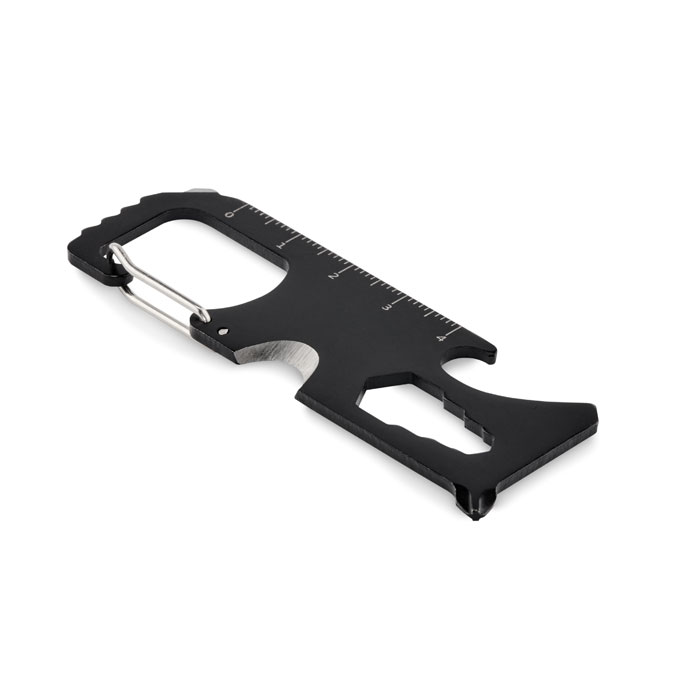 Scheda multi-tool tascabile in acciaio inossidabile — gadget promozionale personalizzabile con il tuo logo