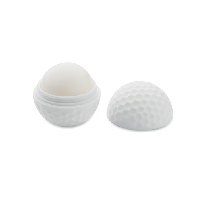 Burrocacao pallina da golf — gadget promozionale personalizzabile con il tuo logo