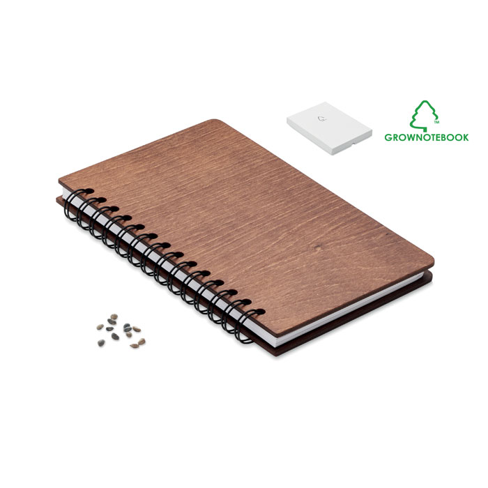 Notebook in betulla A5 — gadget promozionale personalizzabile con il tuo logo