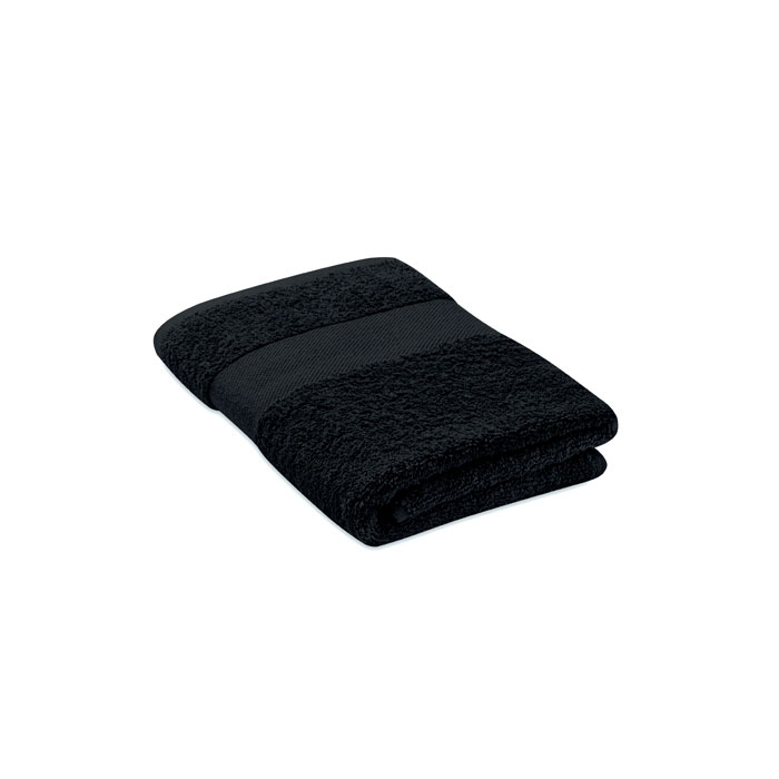 Telo in spugna in 100% cotone biologico da 360 gr/m² — gadget promozionale personalizzabile con il tuo logo