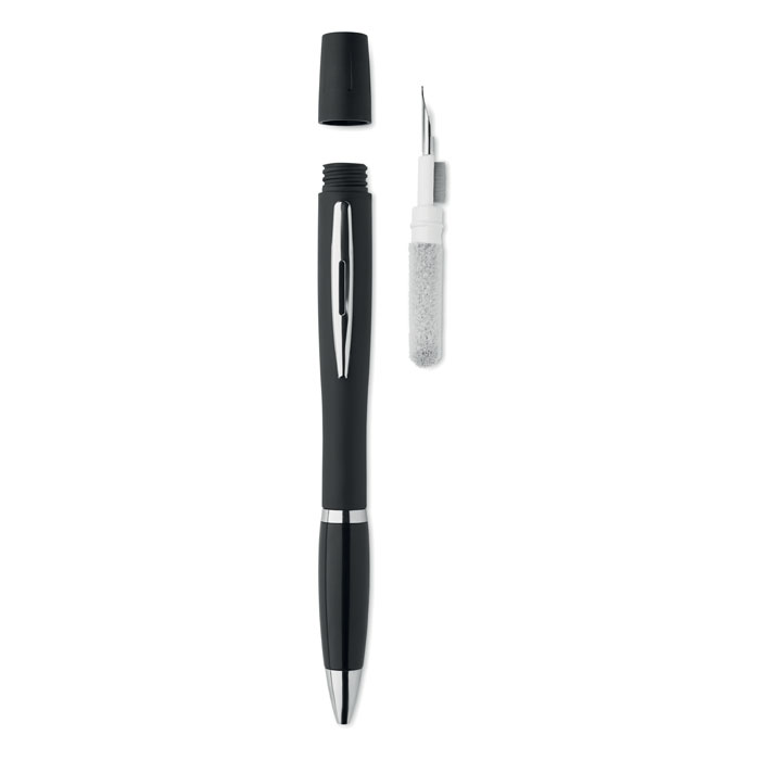 Penna con set di pulizia TWS — gadget promozionale personalizzabile con il tuo logo
