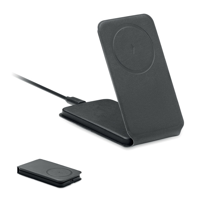Caricabatterie pieghevole — gadget promozionale personalizzabile con il tuo logo