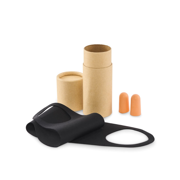 Set da viaggio in scatola di carto — gadget promozionale personalizzabile con il tuo logo