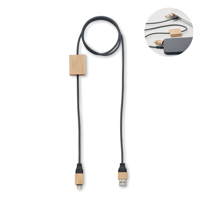Cavo di ricarica da 60 W — gadget promozionale personalizzabile con il tuo logo