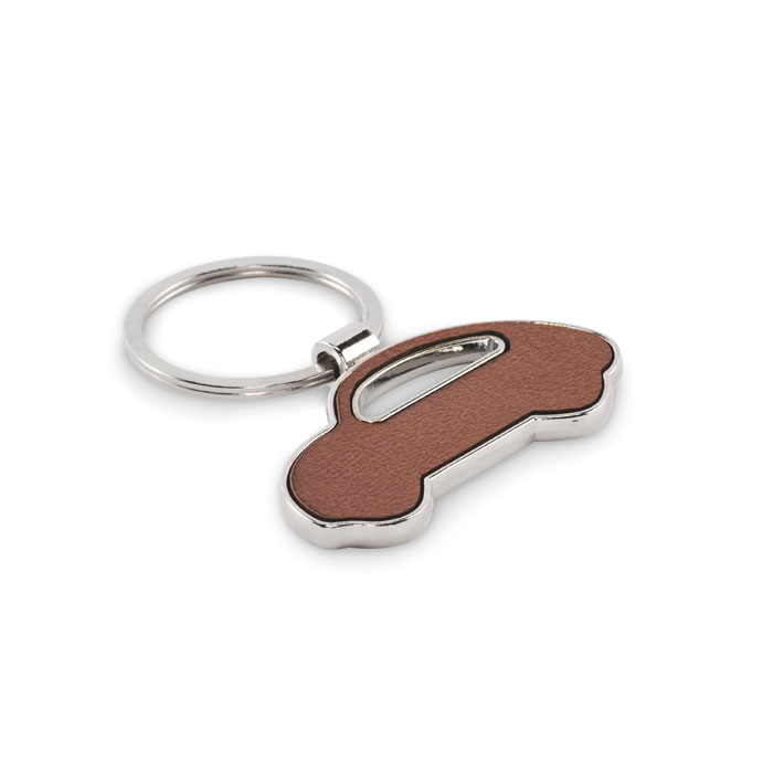 Portachiavi a forma di auto — gadget promozionale personalizzabile con il tuo logo