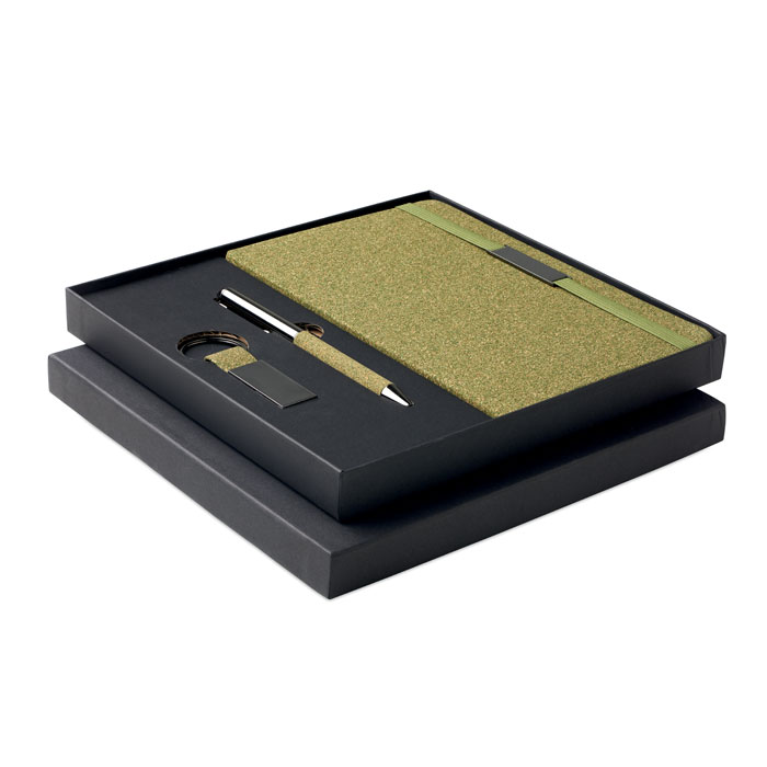 Set regalo da 3 pz in scatola — gadget promozionale personalizzabile con il tuo logo