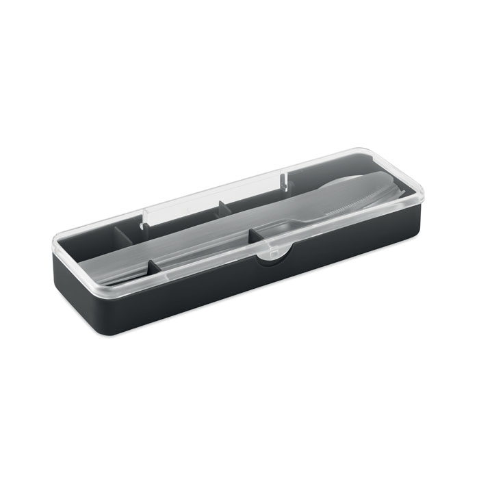 Set posate in acciaio inox — gadget promozionale personalizzabile con il tuo logo