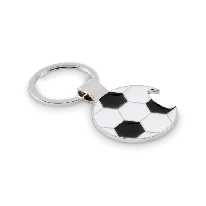 Portachiavi palla da calcio — gadget promozionale personalizzabile con il tuo logo