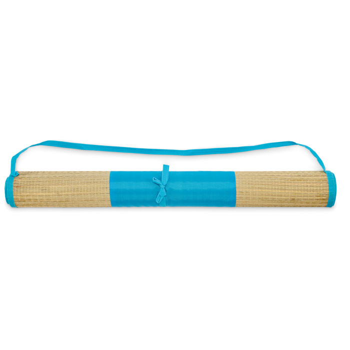 Stuoia da spiaggia in paglia — gadget promozionale personalizzabile con il tuo logo