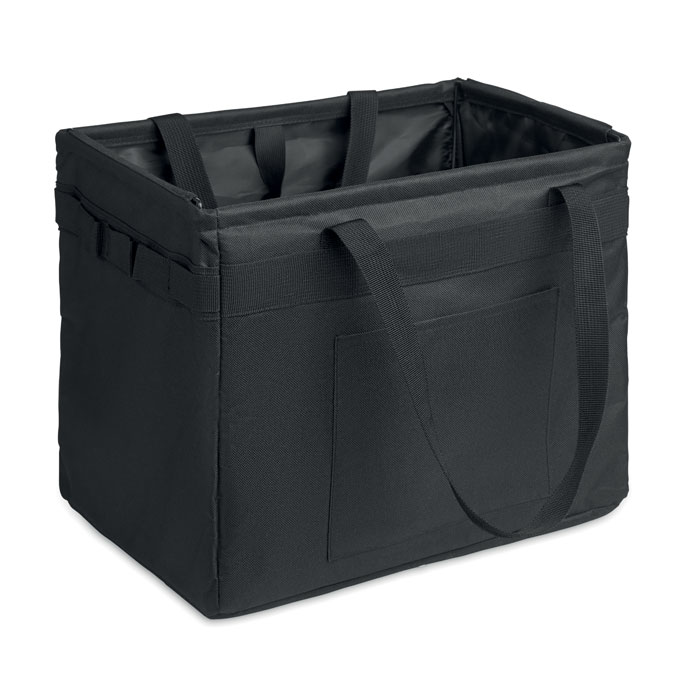 Borsa organizer pieghevole in RPET — gadget promozionale personalizzabile con il tuo logo