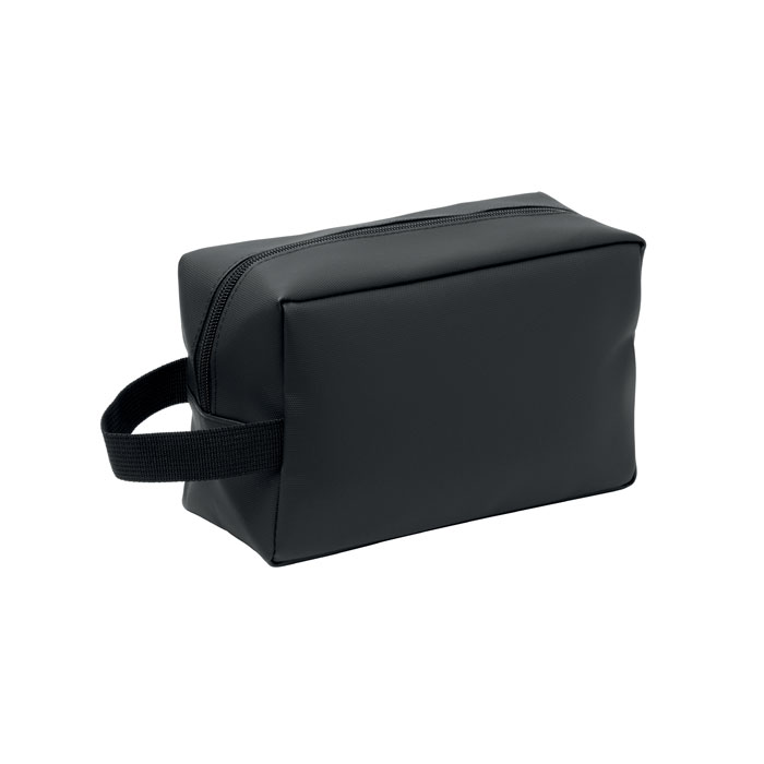 Beauty case in 600D RPET — gadget promozionale personalizzabile con il tuo logo