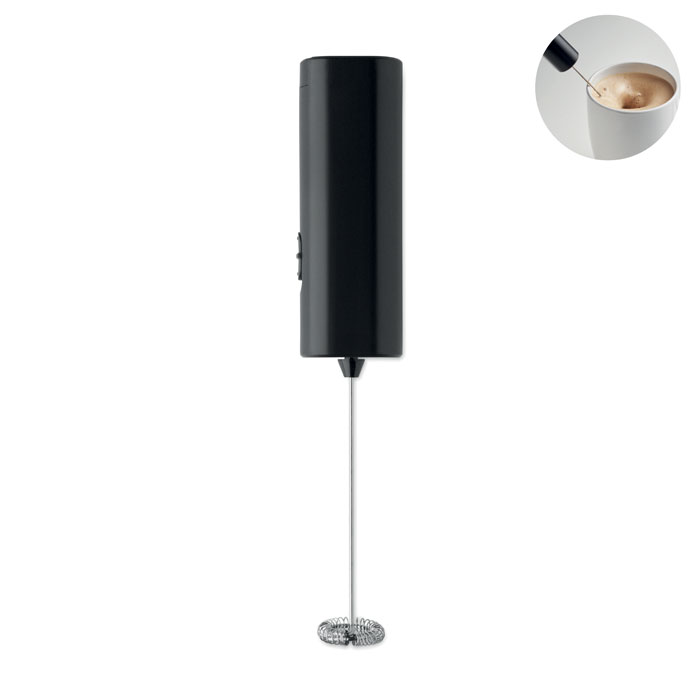 Montalatte alimentato a batteria — gadget promozionale personalizzabile con il tuo logo
