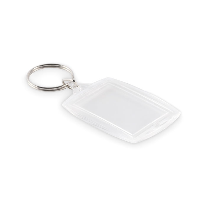 Portachiavi in acrilico — gadget promozionale personalizzabile con il tuo logo