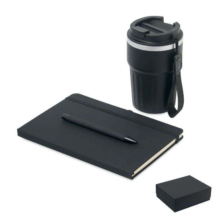 Set regalo da 3 pz in scatola — gadget promozionale personalizzabile con il tuo logo