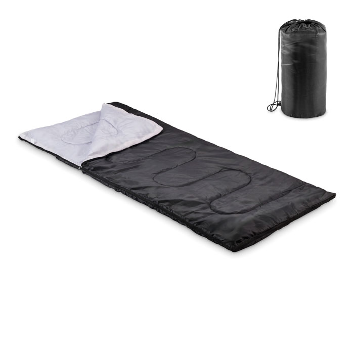 Sacco a pelo per esterni in poliestere 170T con interno in cotone PP — gadget promozionale personalizzabile con il tuo logo