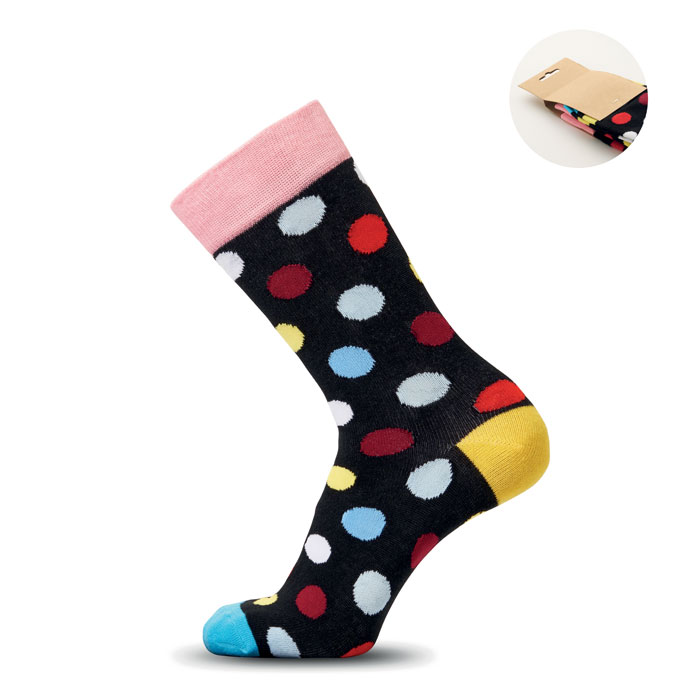 Calzini con motivi fantasia — gadget promozionale personalizzabile con il tuo logo