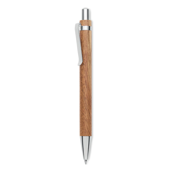 Penna a sfera in legno — gadget promozionale personalizzabile con il tuo logo
